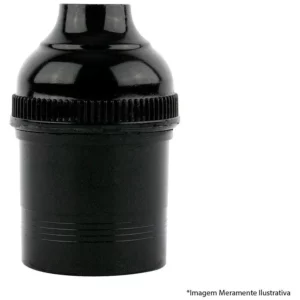 Soquete Pendente Sem Chave Termoplast Preto 43.02b com 10 Peças - Foxlux