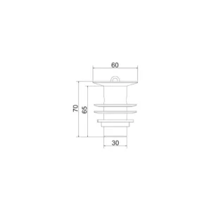 Válvula para Lavatório com Ladrão C 7/8 Meber - Imagem 2