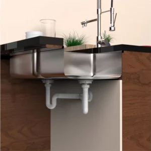 Sifão Tubo Extensivo Duplo Universal com Porca Branco - Imagem 6