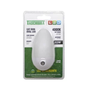 Luz Guia Oval Led com Sensor Taschibra 0,5w 4000k - Imagem 5