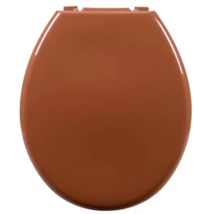 Assento Sanitário Oval Almofadado Caramelo - Imagem 4