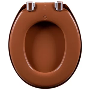 Assento Sanitário Oval Almofadado Caramelo - Imagem 5