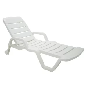 Espreguiçadeira em Polipropileno Branco Tramontina Leblon Basic - Tramontina - Imagem 1
