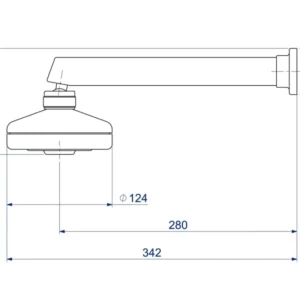 Chuveiro com Tubo Reto de Parede Acqua Plus Cromado - Imagem 5