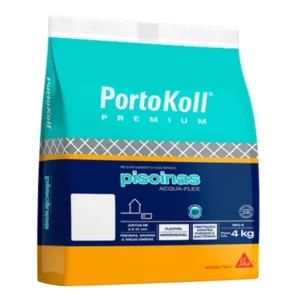 Rejunte Portokoll Acqua Flex Piscinas Branco Brilhante 4kg - Imagem 1
