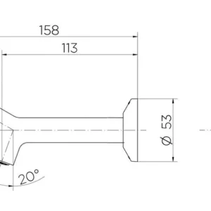 Torneira Longa 1158 Nova Pertutti Cromada