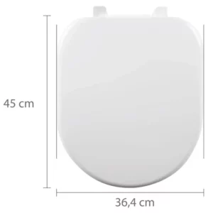 Assento Sanitário Almofadado Riviera Branco - Imagem 3