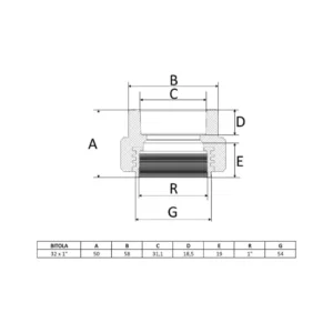 Adaptador de Transicao Ppr Femea 32 Mm X 1" Amanco - Imagem 2