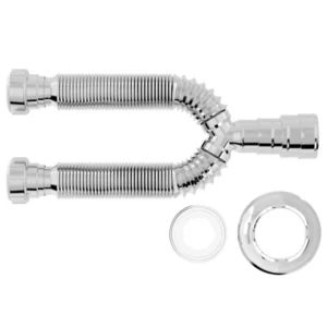 Sifão Tubo Extensivo Duplo Universal Cromado - Imagem 2