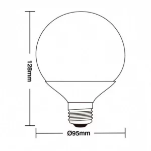 Lâmpada Led Globo 100 E27 3000k 9,5w - Taschibra