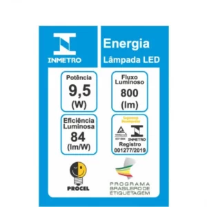 Lâmpada Led Globo 100 E27 3000k 9,5w - Taschibra - Imagem 3