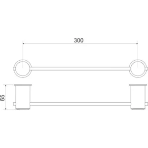 Toalheiro Linear Domus Meber 502 - Imagem 2