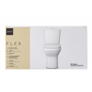 Kit Vaso Sanitário com Caixa Acoplada Flex Branco - Imagem 8