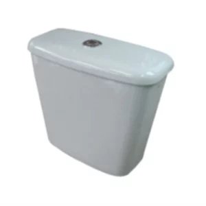 Caixa Acoplada para Vaso Sanitário Dualflx Targa, Ravena, Aspen e Izy Cz Real Cinza e Cromado