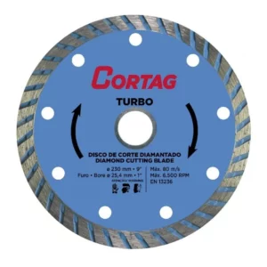 Disco de Corte Diamantado Turbo 230mm - Cortag