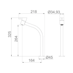 Torneira Lavatório para Cuba de Apoio Swan 1198 R42 Rose Lorenzetti  Gold, 7010244 - Imagem 4