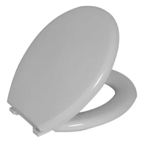 Assento Sanitário Oval Almofadado Perfumado Branco