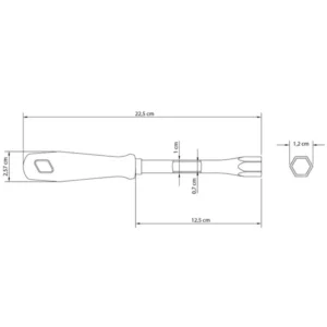 Chave Canhão 8mm com Haste Tubular Amarela - Imagem 4