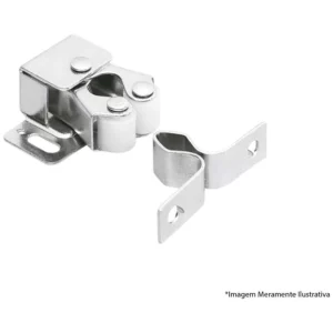 Fecho Rolete Duplo Soprano Zinco Branco 0006.13. com 10 Peças - Soprano