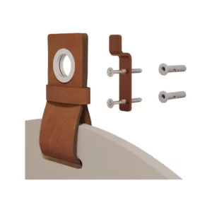 Espelheira para Banheiro Alça em Couro Lua - Imagem 5