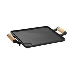 Chapa Bifeteira de Ferro Fundido 24x40cm 2 Alças - Imagem 1