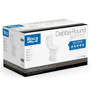 Kit Vaso Sanitário com Caixa Acoplada 3/6 Litros e Assento Debba Round Branco - Imagem 6