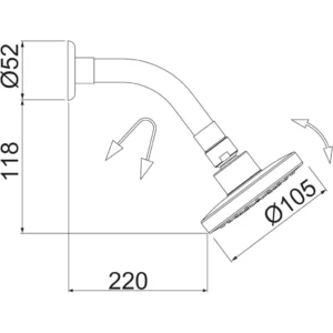 Ducha Loren Flex com Cano Flexível 7029 G16 Gray(cinza) Lorenzetti - Imagem 3