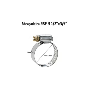 Abraçadeira Rosca Sem Fim 13mm X 19mm - Imagem 2