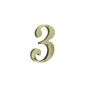 Algarismo Pvc 3 10cm Bronze - Imagem 1