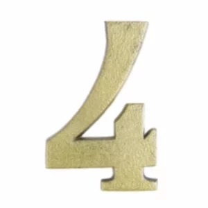 Algarismo Pvc 4 10cm Bronze - Imagem 1