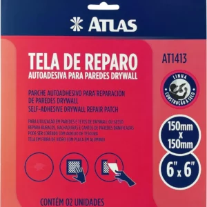 Atlas Tela de Reparo Autoadesiva para Drywall - Imagem 2