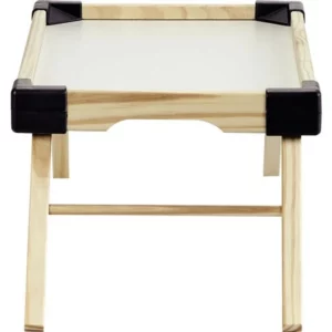 Bandeja Small com Pés Dobráveis Estrutura em Madeira e Cantoneiras em Polipropileno Preto - Imagem 4