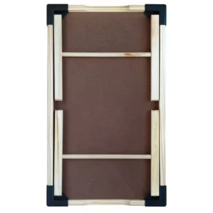 Bandeja Small com Pés Dobráveis Estrutura em Madeira e Cantoneiras em Polipropileno Preto - Imagem 5