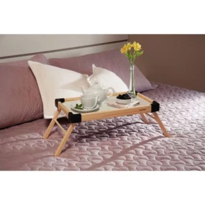 Bandeja Small com Pés Dobráveis Estrutura em Madeira e Cantoneiras em Polipropileno Preto - Imagem 7