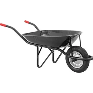 Carrinho de Mão com Pneu e Câmara. Caçamba Redonda. Nove54 - Imagem 1