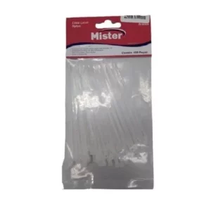 Abracadeira Cinta Lacre  3,6x250 Branca Mister 100un - Imagem 1
