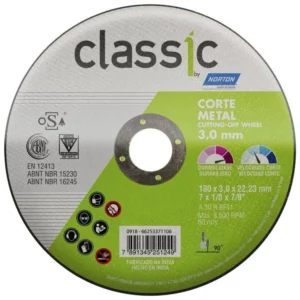 Disco Corte Ferro Norton Classic Ar302 7x1/8x7/8 - Imagem 1