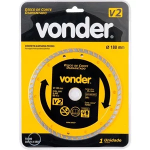 Disco de Corte Diamantado 180mm Turbo V2 - Vonder - Imagem 2