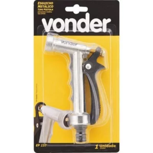 Esguicho Metálico para Jardim Tipo Pistola Ep 237 - Vonder - Imagem 1