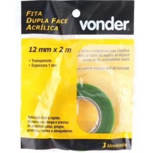 Fita Dupla Face Acrílica, 12 X 2 M, Vonder Vdo2191 - Imagem 1