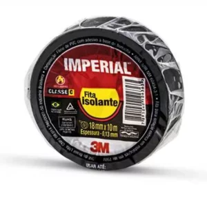 Fita Isolante Imperial Preta 18mm X 10m - 3m - Imagem 1