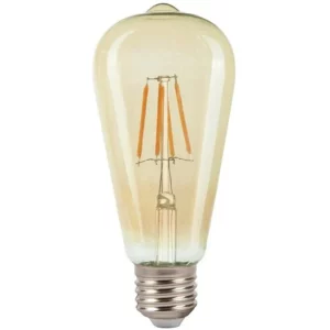 Lâmpada Led Filam St64 4w Autovolt E-27 2000k âmbar - Blumenau Iluminação