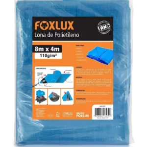 Foxlux Lona de Polietileno Azul 8x4 - Imagem 1