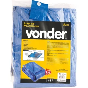 Lona de Polietileno Azul 4 M X 4 M, Vonder Vdo2053 - Imagem 2