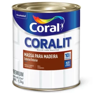 Massa para Madeira Branco Interno 1,5kg