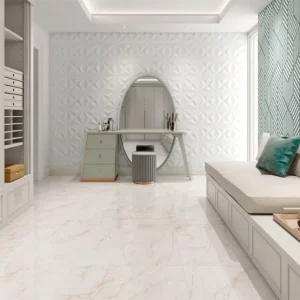 Piso Esmaltado Polido Retificado In Out Ppi70000r Adriano Branco 73x73cm - Imagem 5