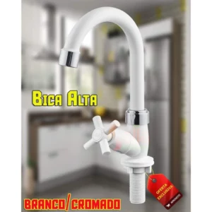 Torneira de Mesa Lavatório Bica Alta Bahamas Br/cr 3909 Herc