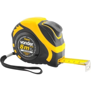 Trena Curta de Aço com Autotrava 8 M X 25 Mm Vonder Plus - Imagem 1