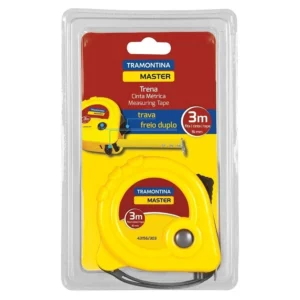 Trena com Fita de Aço e Corpo em Abs Freio Duplo 3m - Tramontina - Imagem 4