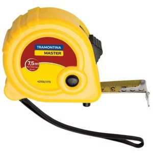 Trena com Fita de Aço e Corpo em Abs Freio Duplo 7,5m - Tramontina - Imagem 1